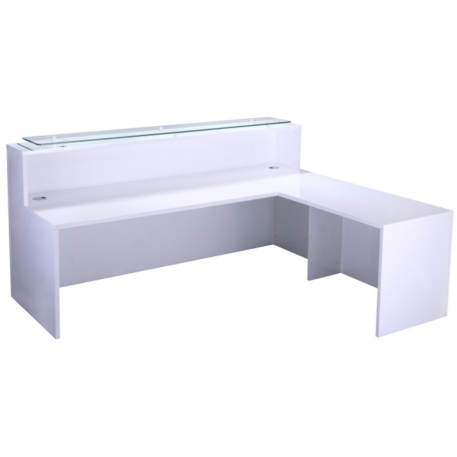 Gloss White Reception Counter Return Unit